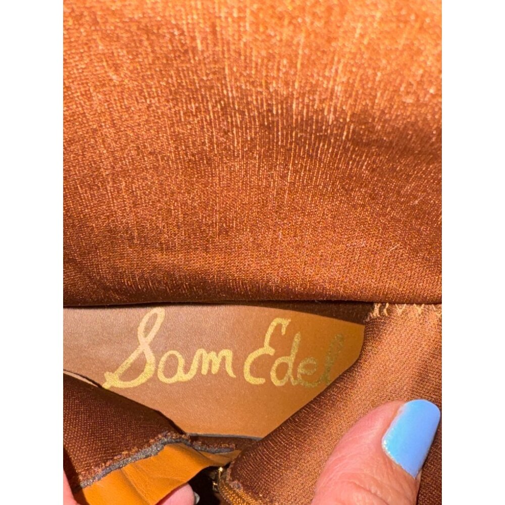 Sam Edelman Pia Samara Distressed Brown Tall Riding Boots US 5 Equestrian - Picture 5 of 15